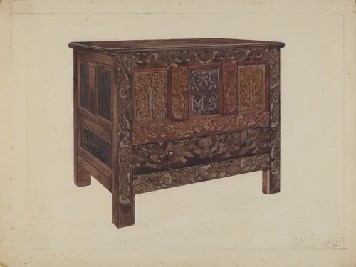 Chest by Leon Witt, index of american design, 1936