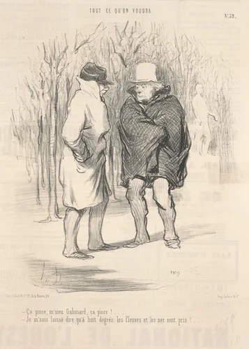 Ça pince, M'sieu Galimard, ça pince! ... by Honoré Daumier, print, 1848