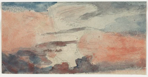 Cloud Study by anonymous, drawing, 1800-1899
