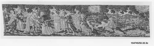 Valance with The Story of Moses by Bernard Salomon, textile, 1595-1605