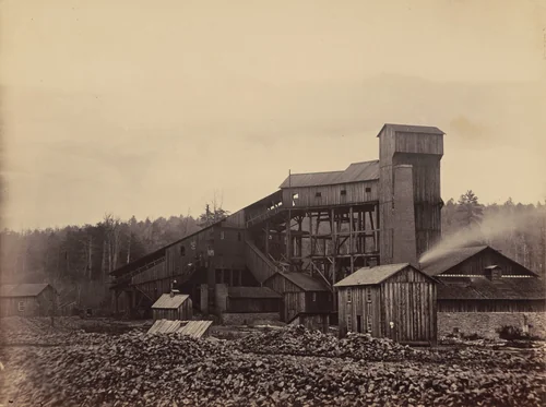 Gibson's Breaker, Rushdale, Del. & Hudson Canal Co. by Thomas H. Johnson, photograph, 1858-1868