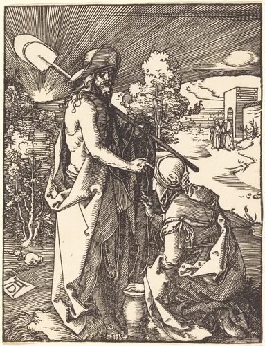 Christ Appearing to Mary Magdalene by Albrecht Dürer, print, 1509-1510