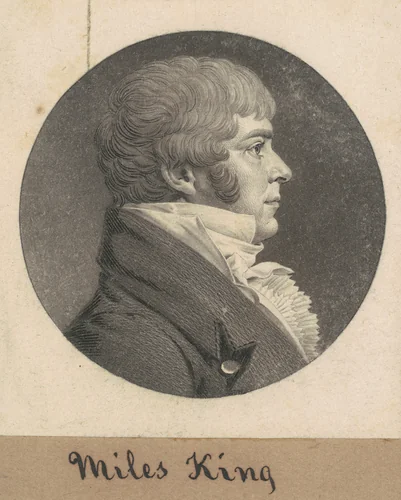 Miles King, Jr. by Charles B. J. Févret de Saint-Mémin, print, 1803-1813