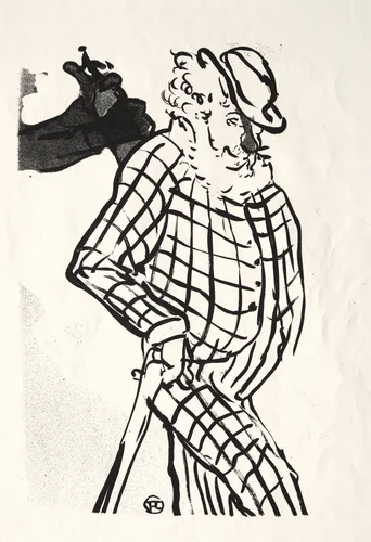 Le Café-concert: Chanteur Americain by Henri de Toulouse-Lautrec, print, 1893