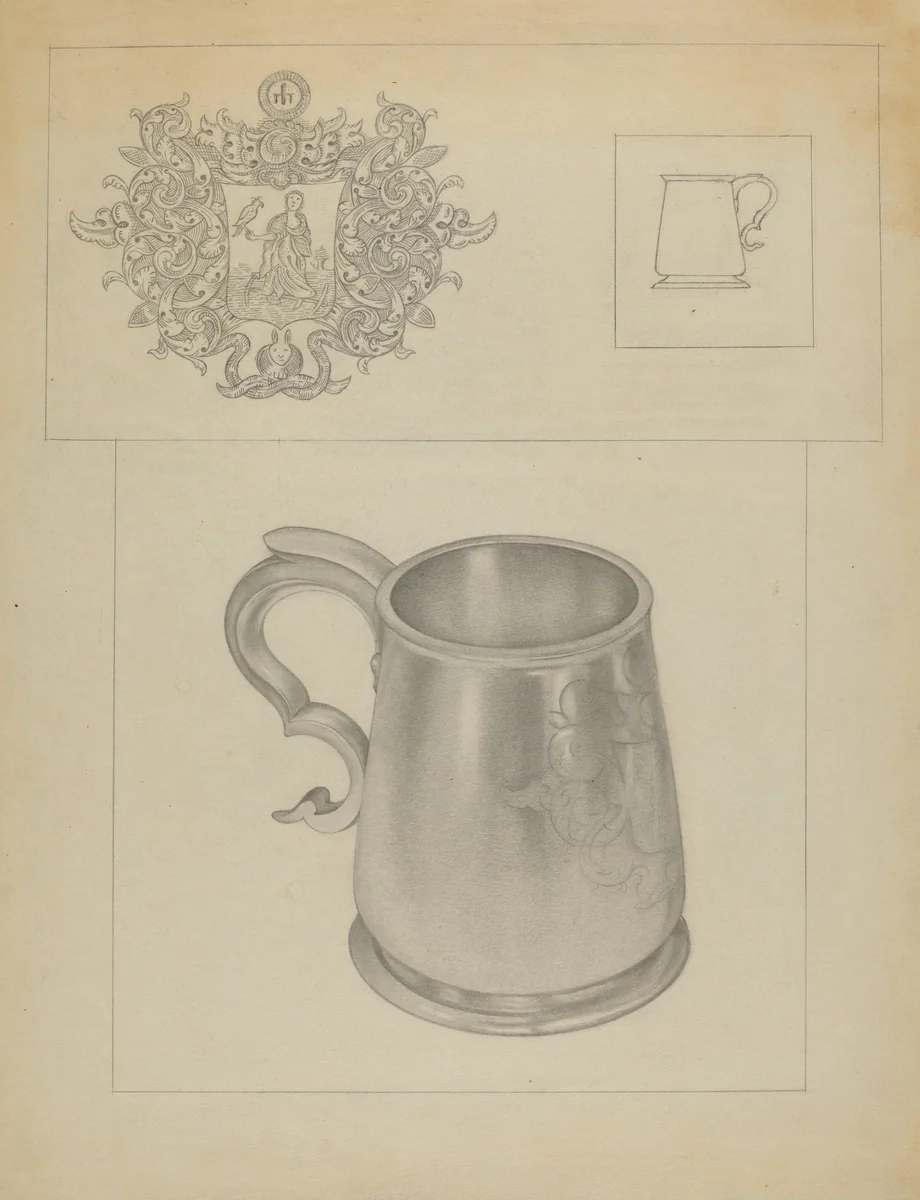 Silver Mug by Isidore Steinberg, index of american design, 1936