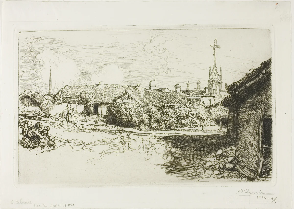 The Suffering by Louis Auguste Lepère, print, 1909