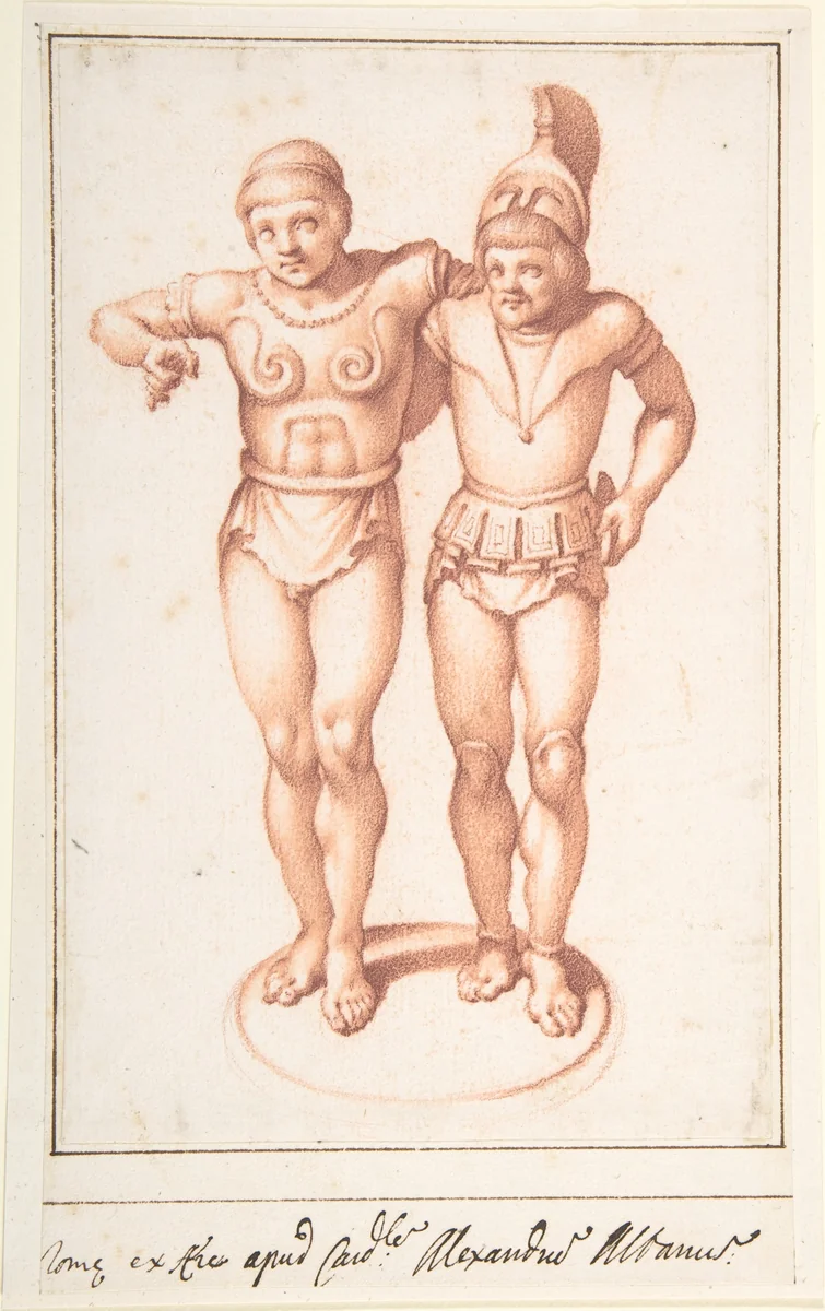 Etruscan Candelabrum Finial (from Cassiano dal Pozzo's 'Paper Museum') by anonymous, drawing, 1620-1640