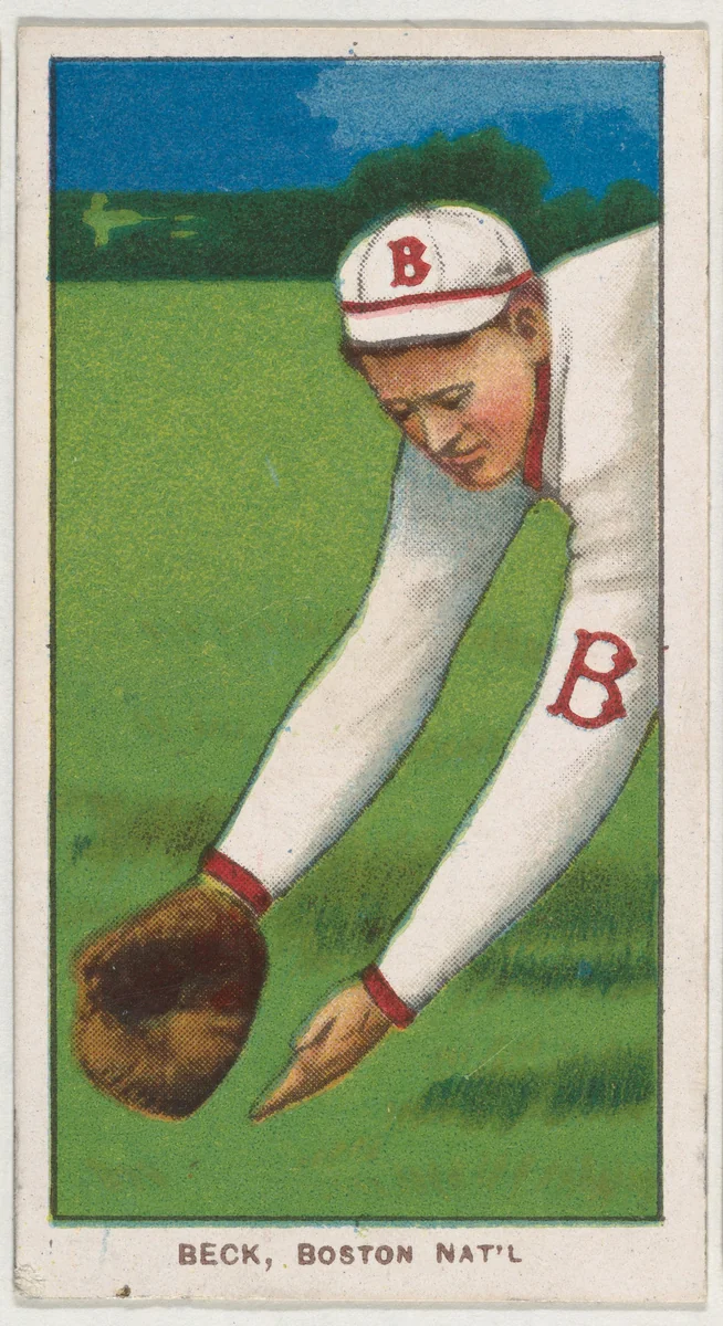 Beck, Boston, National League, from the White Border series (T206) for the American Tobacco Company by American Tobacco Company, print, 1909-1911