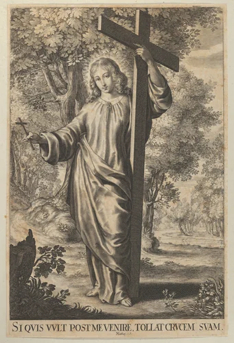 The Savior by Grégoire Huret, print, 1620-1670