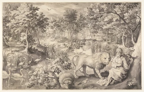 Jeremiah Prophesying the Destruction of Jerusalem by Nicolaes de Bruyn, print, 1608