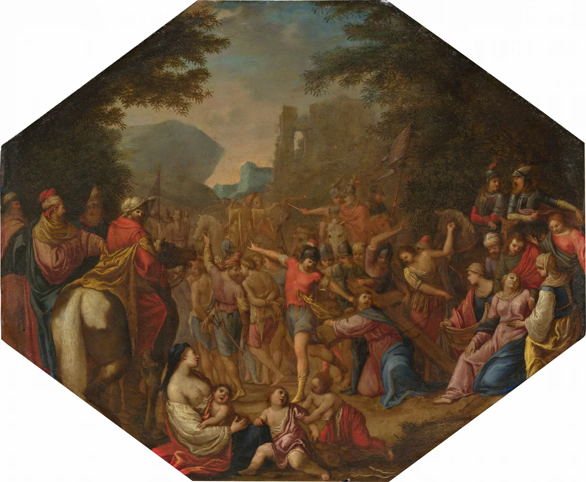 Road to Calvary by Anonymous Artist; Claude Déruet, painting, 1615-1620