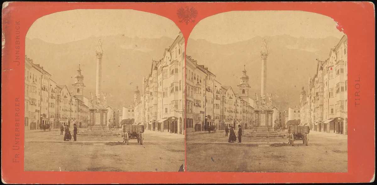 [Group of 5 Stereograph Views of Austria] by Franz Richard Unterberger, photograph, 1870-1919
