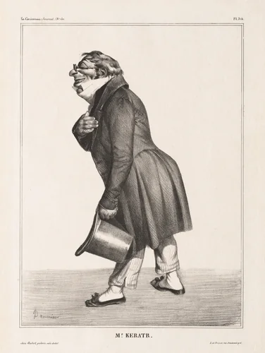 Mr. Keratr. by Honoré Daumier, print, 1833