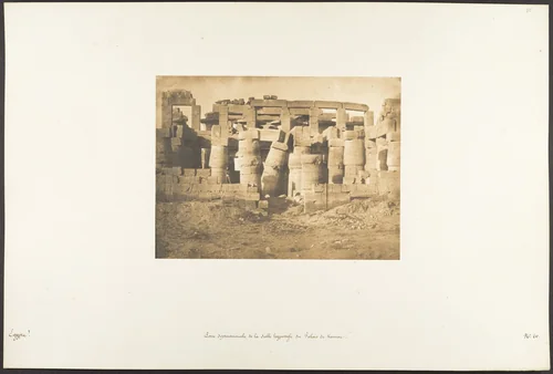 Porte Septentrionale de la Salle Hypostyle du Palais de Karnac by Maxime Du Camp, photograph, 1849-1850