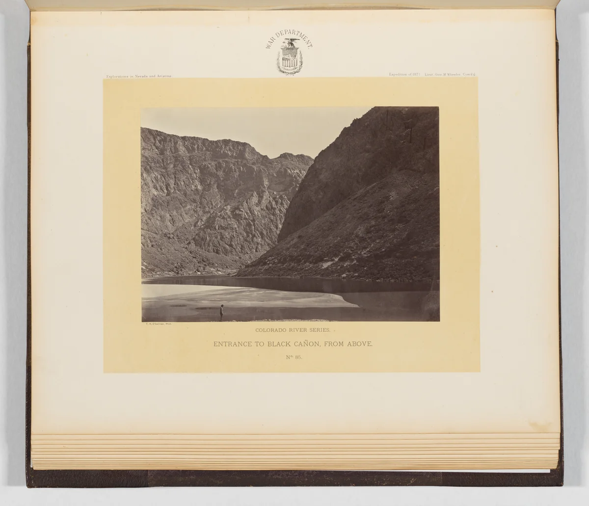 Entrance to Black Cañon, From Above by Timothy O'Sullivan, photograph, 1871