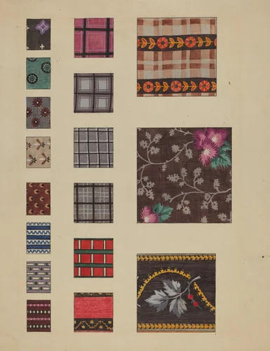 Printed Delaines by Millia Davenport, index of american design, 1936