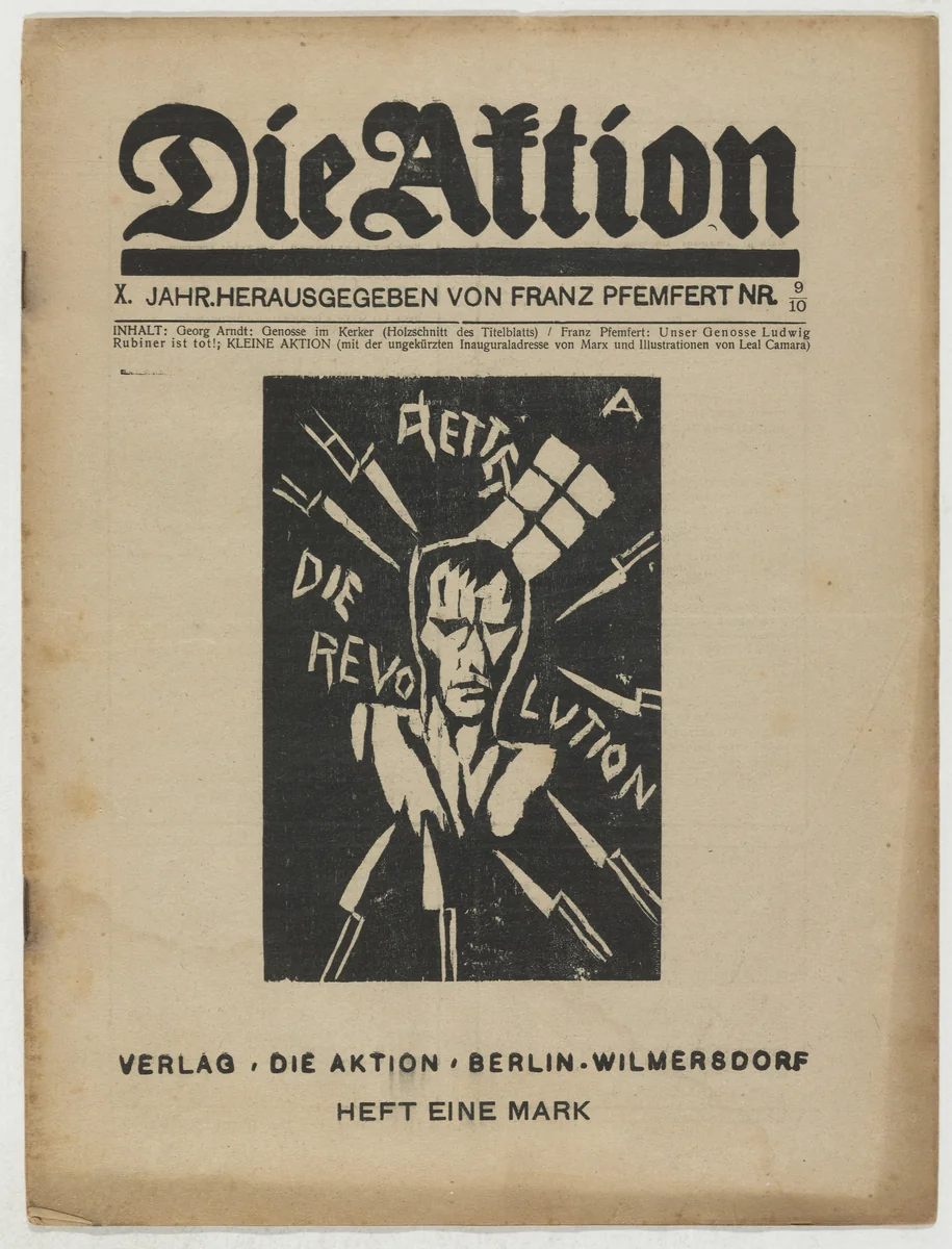 Die Aktion, vol. 10, no. 9/10 by Georg Arndt, periodical, 1920