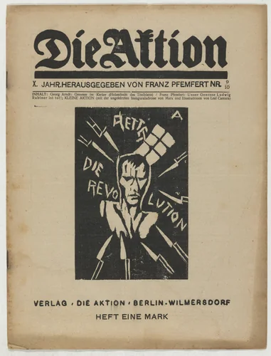 Die Aktion, vol. 10, no. 9/10 by Georg Arndt, periodical, 1920