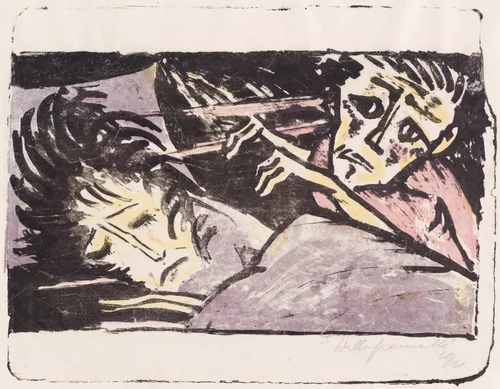 Qual (Torment) by Walter Gramatté, print, 1920-1921