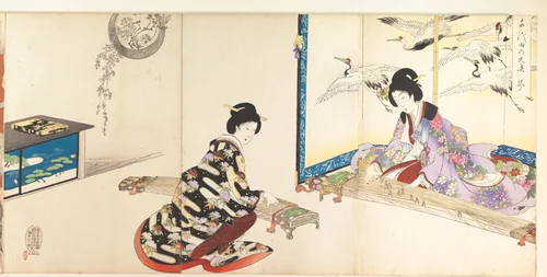 Chiyoda Castle (Album of Women) by Yōshū Chikanobu (楊洲周延), print, 1895