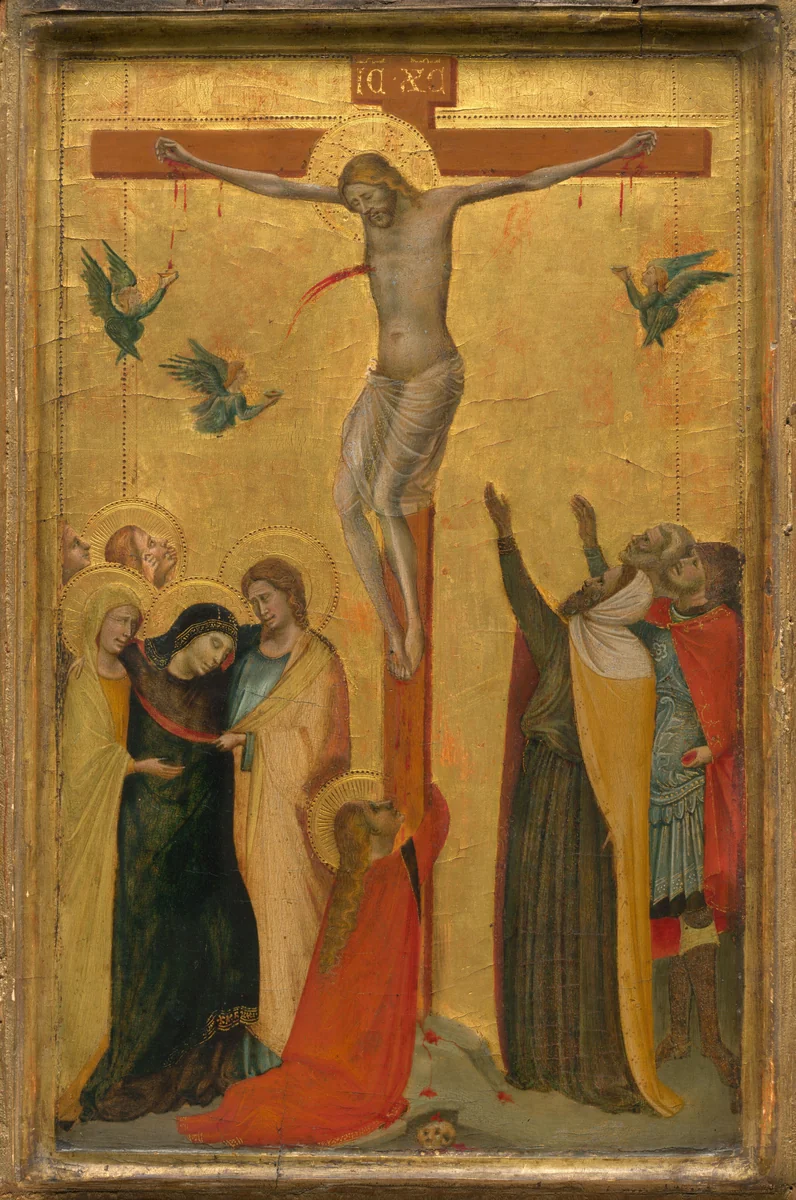 The Crucifixion by Bernardo Daddi, painting, 1320-1325