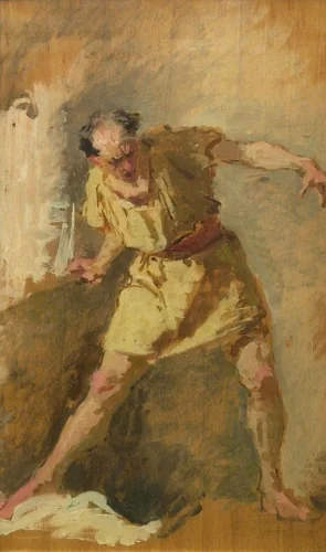 The Gladiator by Domenico Morelli, painting, 1800-1900