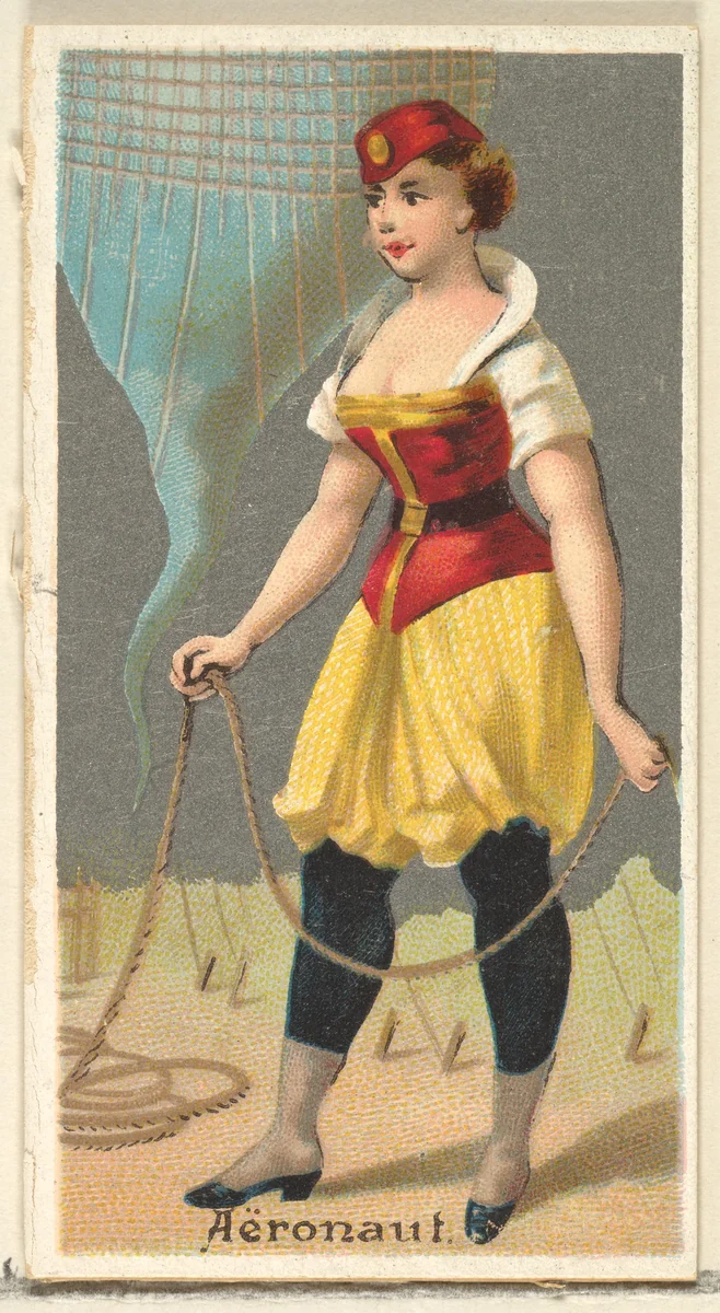 Aeronaut, from the Occupations for Women series (N166) for Old Judge and Dogs Head Cigarettes by Goodwin & Company, print, 1887
