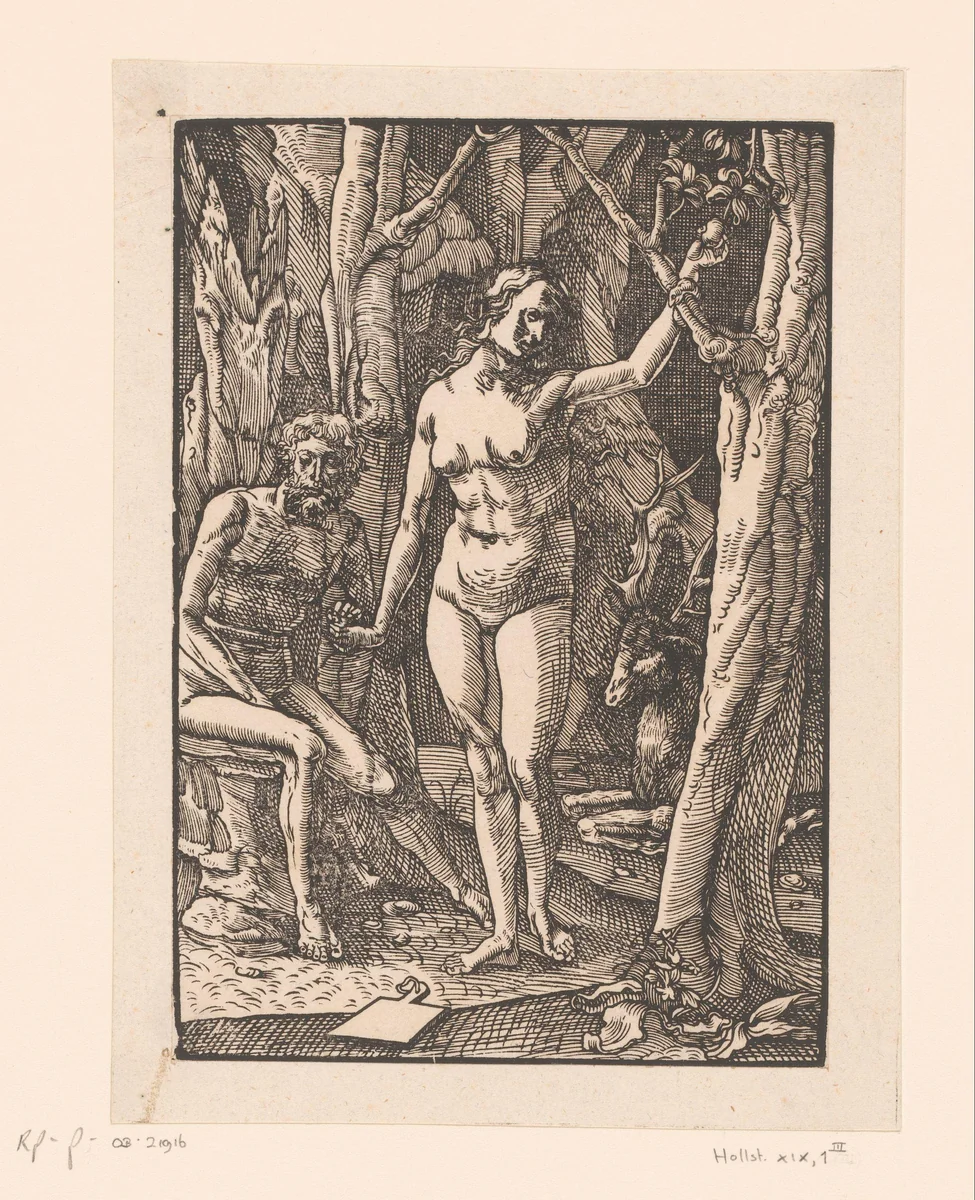 Zondeval by Ludwig Krug, print, 1500-1532