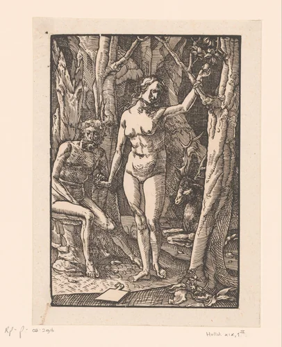 Zondeval by Ludwig Krug, print, 1500-1532