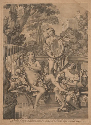 David and Bathsehba by Robert van Audenaerd
Carlo Maratta, print, 1680-1743
