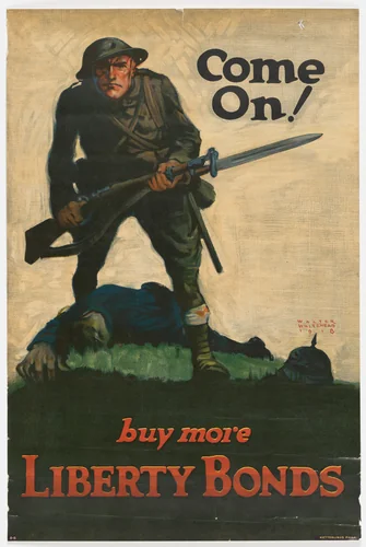 Come On! Buy More Liberty Bonds by Walter Whitehead, design, 1918
