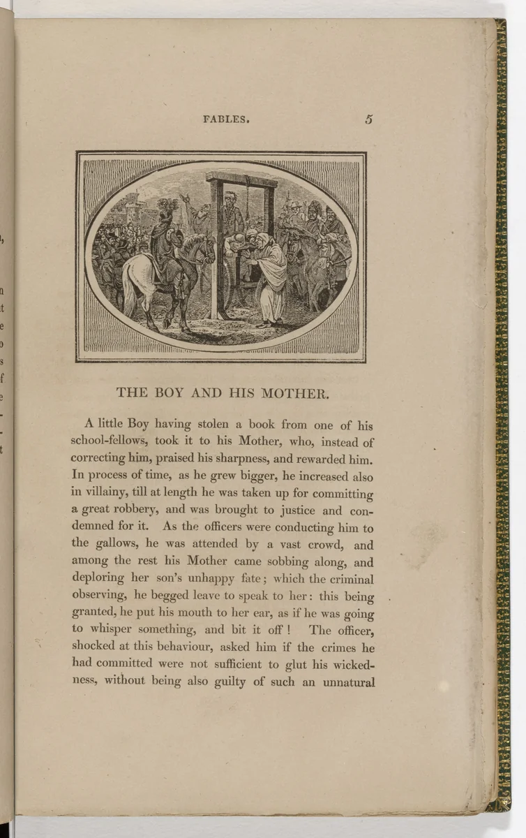 Headpiece (page 5) from The Fables of Aesop by Thomas Bewick, illustrated book, 1818