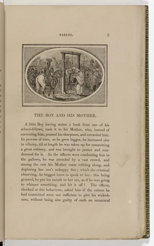 Headpiece (page 5) from The Fables of Aesop by Thomas Bewick, illustrated book, 1818
