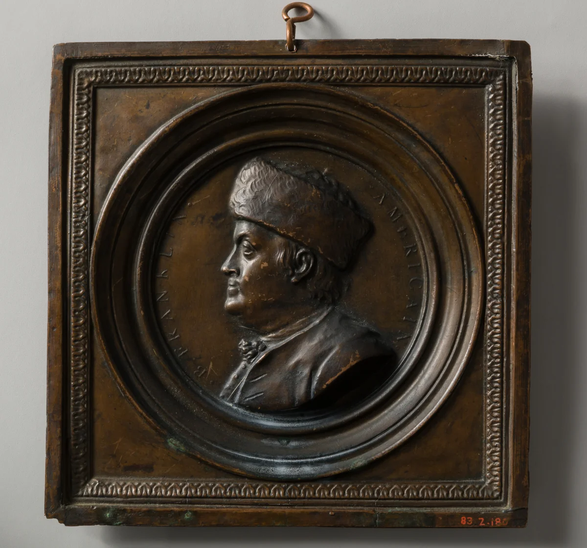 Medallion by Jean-Baptiste Nini, artwork, 1870-1900