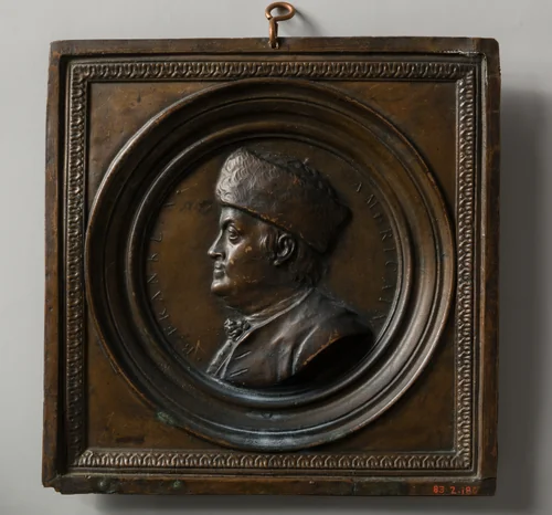 Medallion by Jean-Baptiste Nini, artwork, 1870-1900