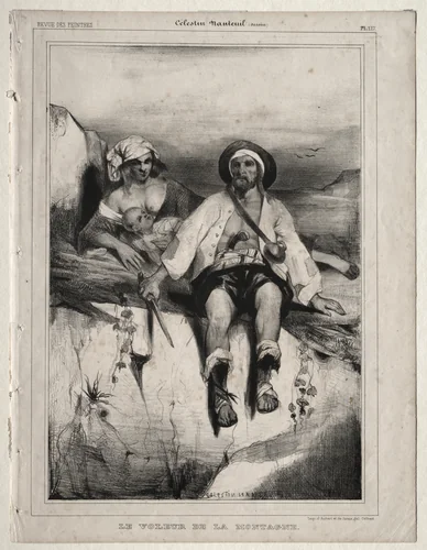 The Robber from the Mountain by Célestin François Nanteuil, print, 1828-1873