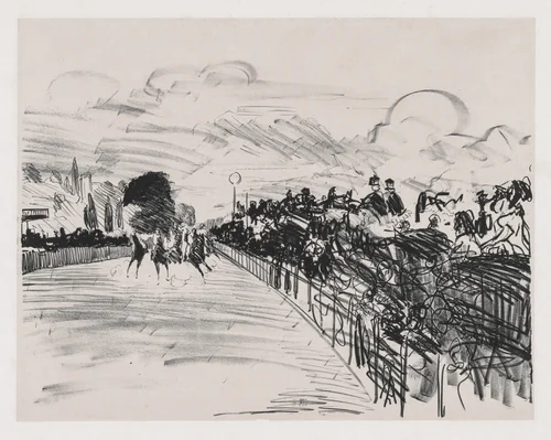 The Races by Edouard Manet, print, 1865