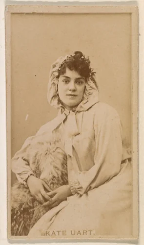 Kate Uart, from the Actresses series (N245) issued by Kinney Brothers to promote Sweet Caporal Cigarettes by Kinney Brothers Tobacco Company, photograph, 1890