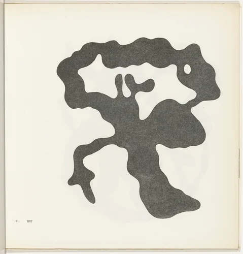 Configuration II (plate, folio 6) from 11 Configurations by Jean Arp, illustrated book, 1917