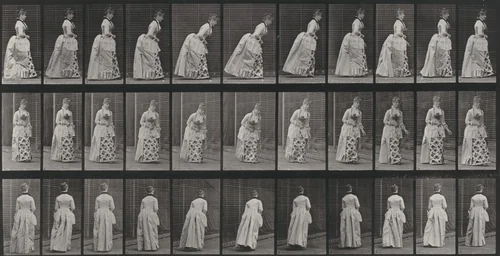 Plate Number 198. Curtesying by Eadweard Muybridge, photograph, 1887