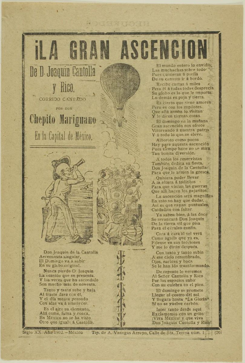 The Great Ascension by José Guadalupe Posada, print, 1902