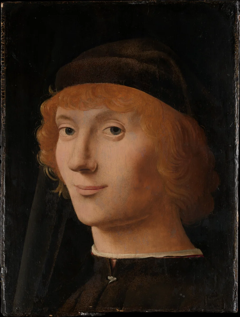 Portrait of a Young Man by Antonello da Messina, painting, 1465-1475