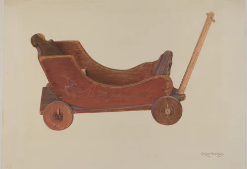 Doll Cart by Chris Makrenos, index of american design, 1937