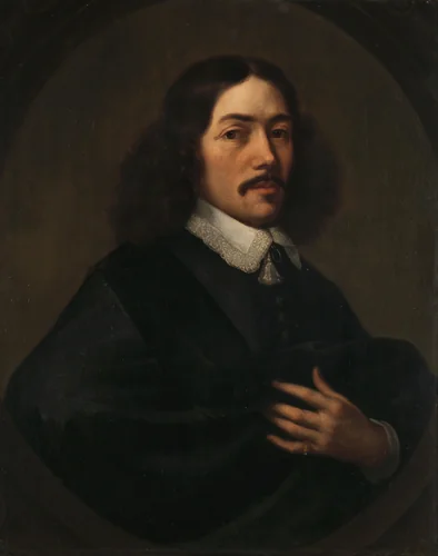 Portrait of a Man, thought to be Bartholomeus Vermuyden (1616/17-1650) by Dirck Craey, painting, 1650