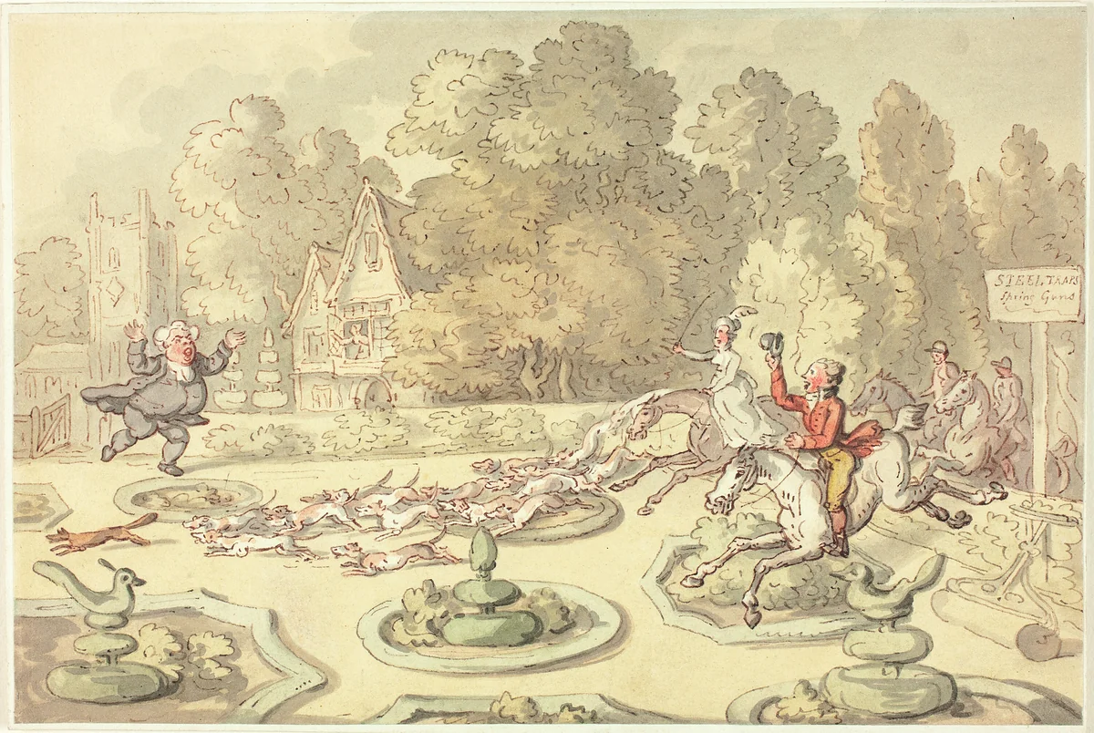 Enraged Vicar by Thomas Rowlandson, painting, 1776-1827