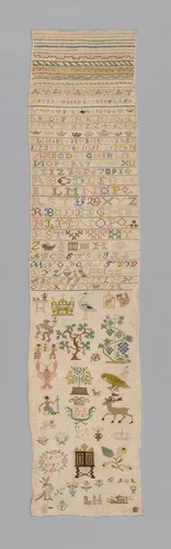 Sampler by Germany, textile, 1787