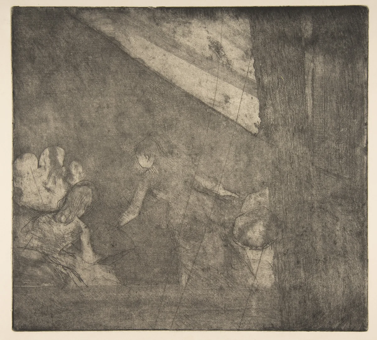 At the Café des Ambassadeurs by Edgar Degas, print, 1879-1880