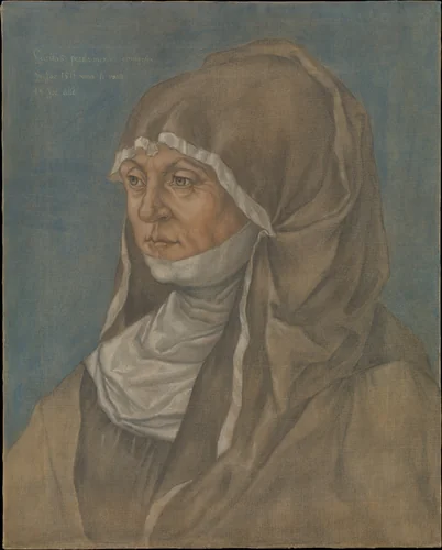 Portrait of a Woman, Said to Be Caritas Pirckheimer (1467–1532) by Albrecht Dürer, painting, 1900-1999