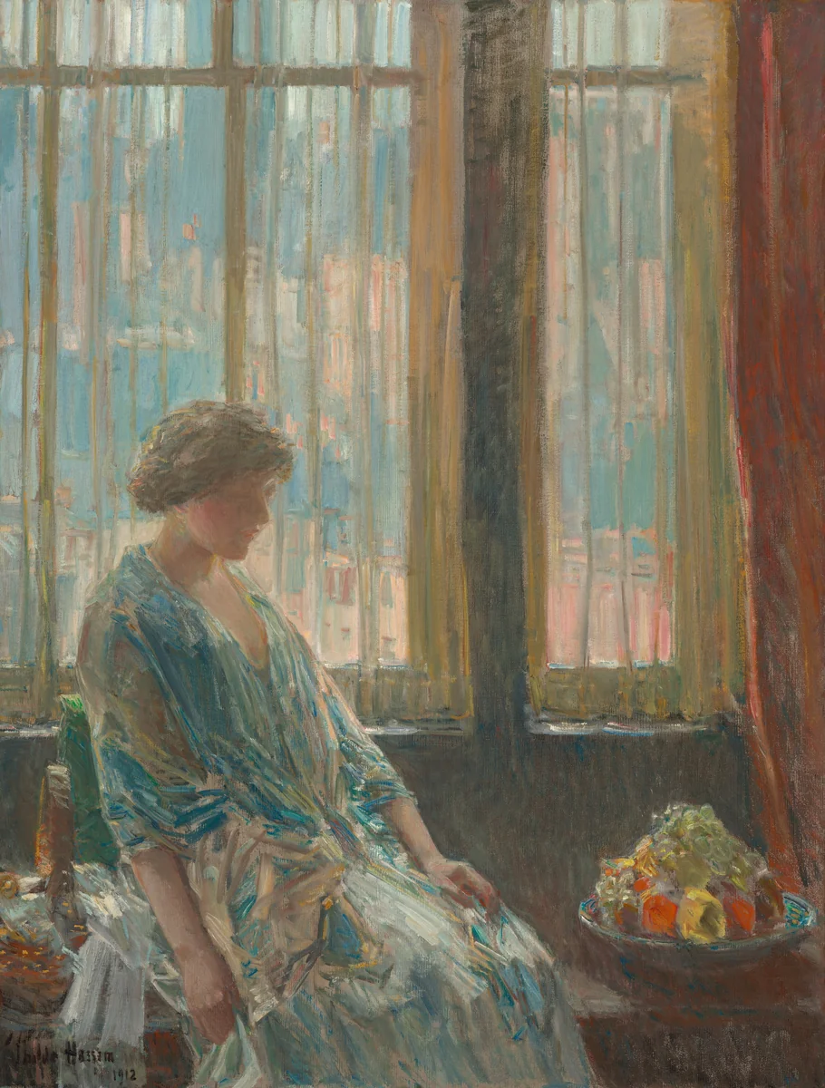 The New York Window by Childe Hassam, painting, 1912