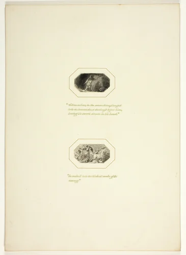 Study for a plate from Telemachus by Thomas Stothard, drawing, 1793-1803